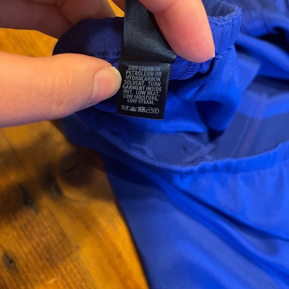 NWT!!! St. John Vivid Blue High Waist Silk Dress Pants XL with Pockets K830W71 - Picture 14 of 16